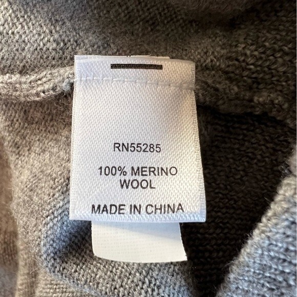 Express Mens Merino‎ Wool Sweater Grey Size XL - Picture 6 of 10